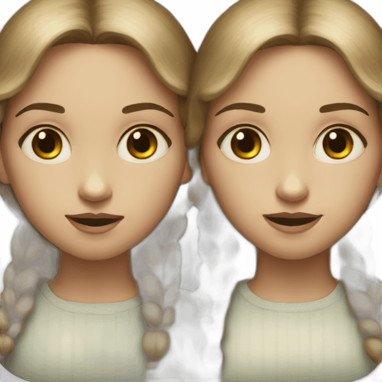 The shinning twin sisters emoji