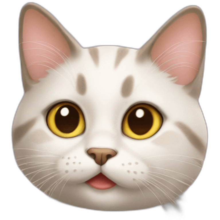 Cat with kisses emoji