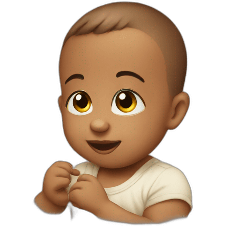 Cute baby  emoji