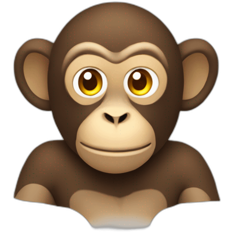 A monkey from bloons tower defense upside down emoji