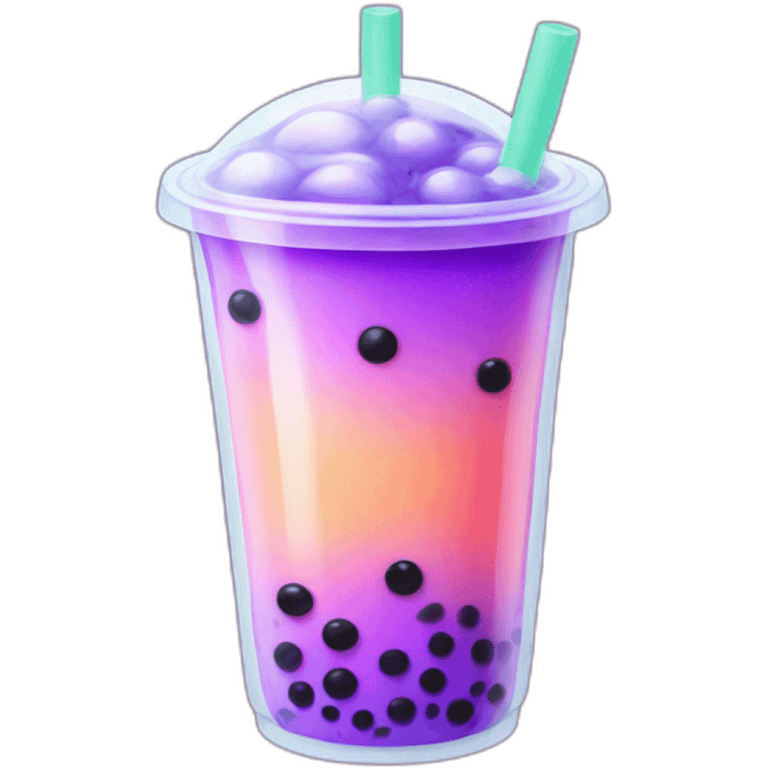 ultraviolet bubble tea emoji