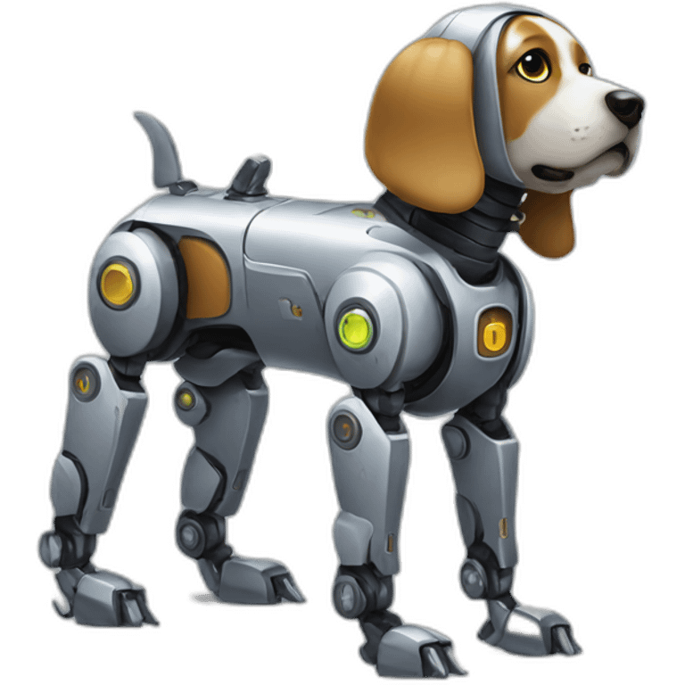 Robot dog emoji