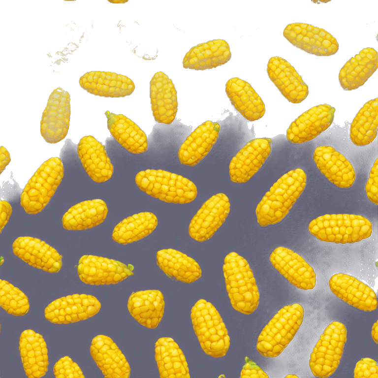 a yellow heart that looks like corn emoji