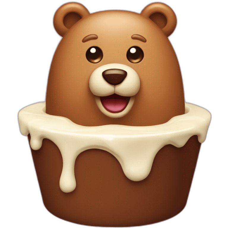 pudding bear emoji