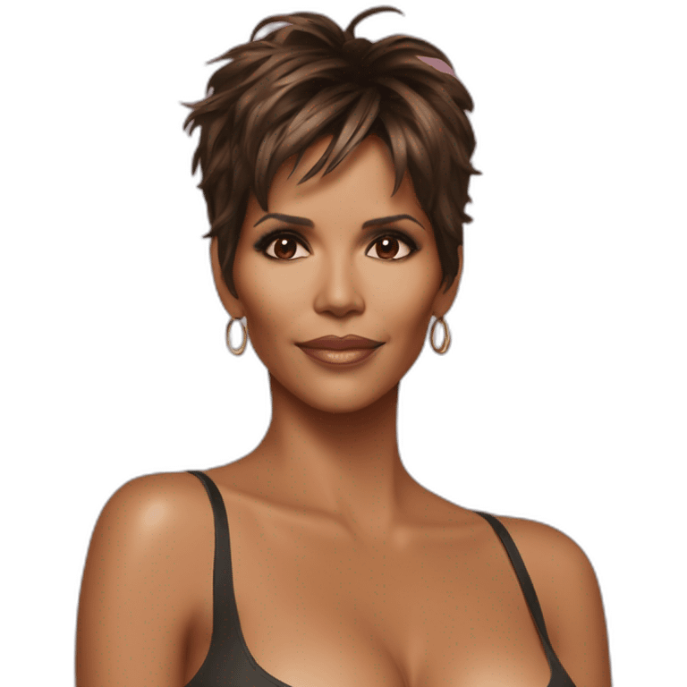 Halle Berry seductive pose emoji