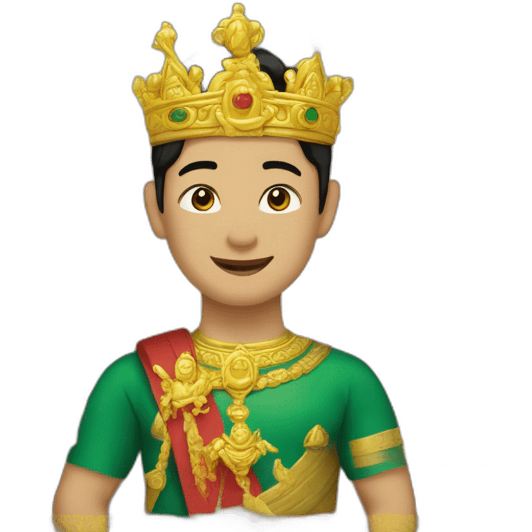 coronation of Burma emoji