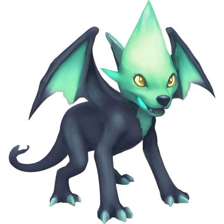 cute cool edgy sharp eldritch ethereal magical Digimon-Fakemon-animal full body emoji