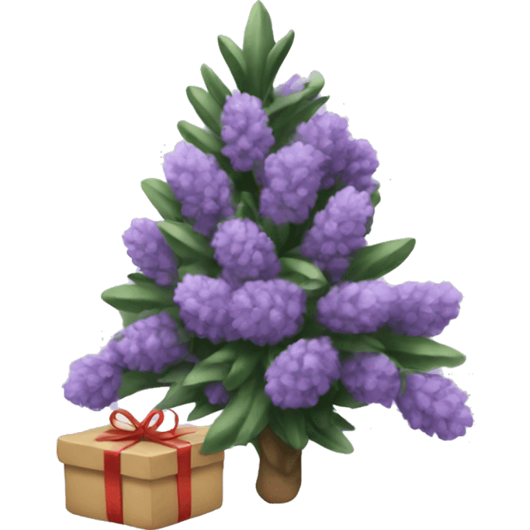 Lavender Christmas emoji