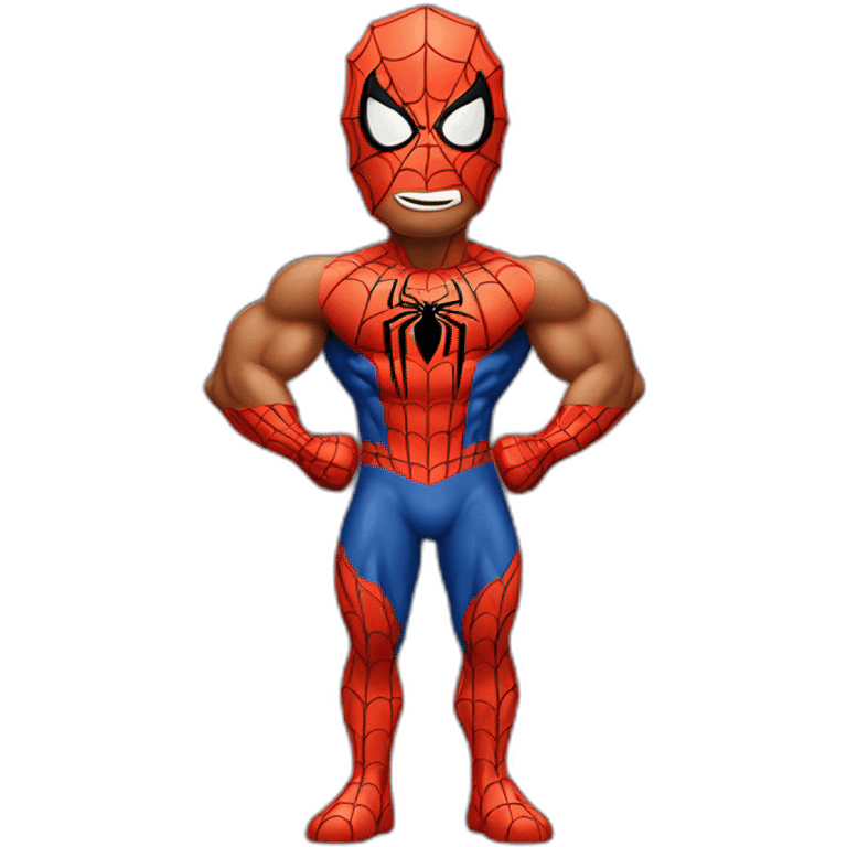 shirtles spiderman with muscles emoji