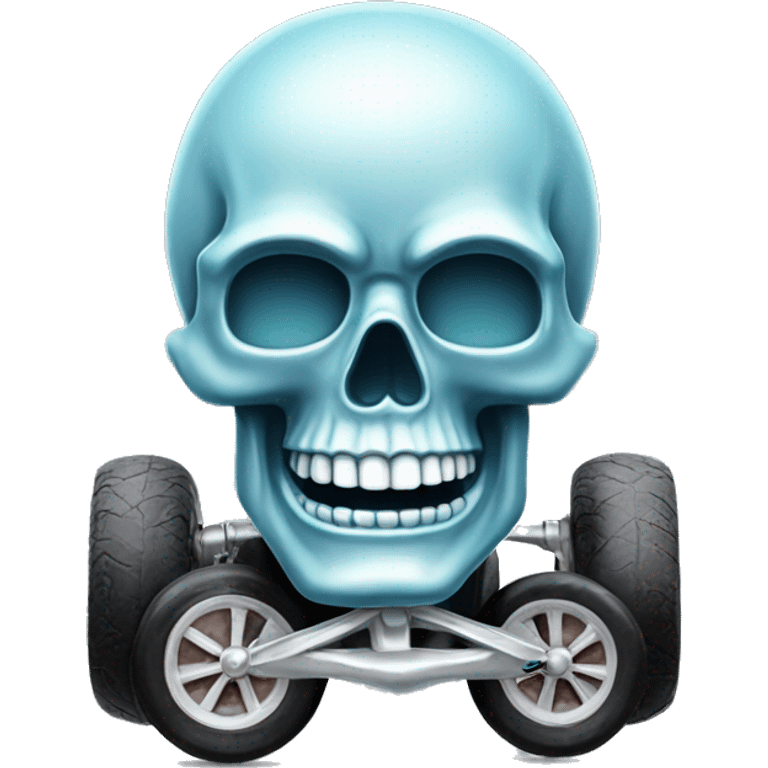 Crystal skull pedal car  emoji