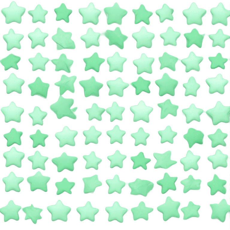 Mint Coloured stars emoji