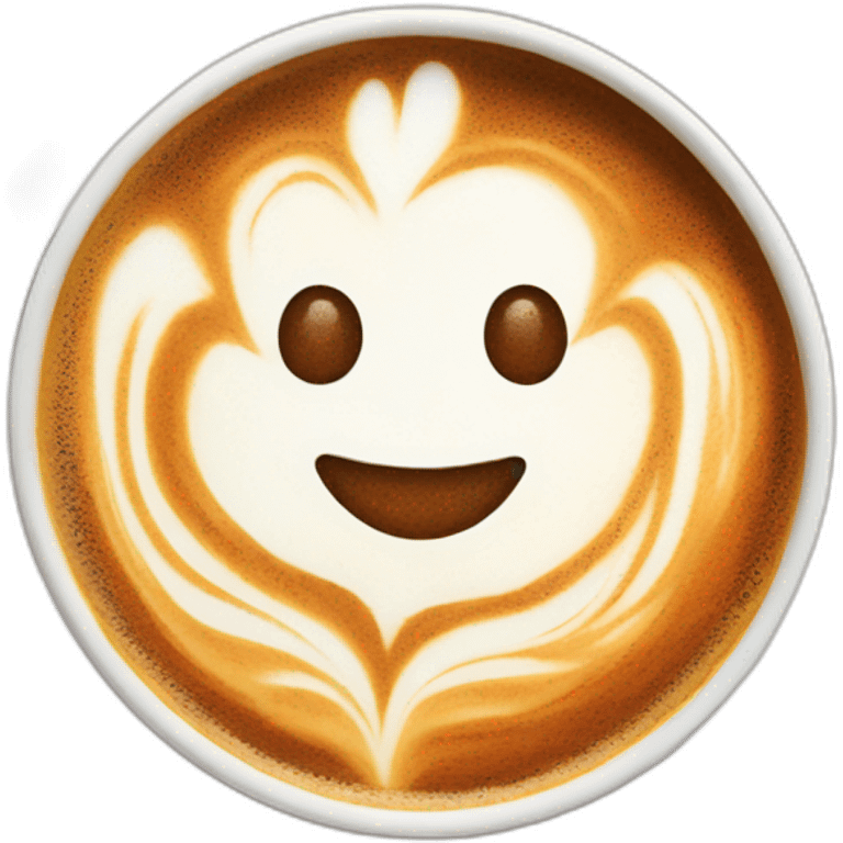 coffee latte art emoji