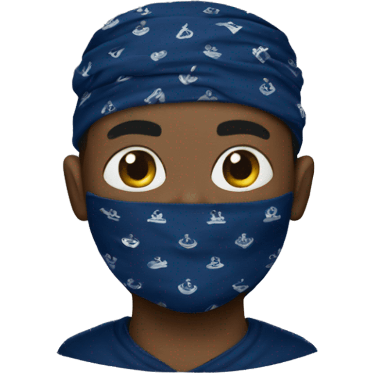  navy blue bandana  emoji