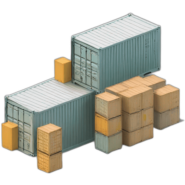 a storage with containers emoji