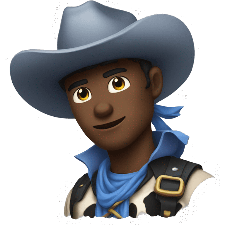 Cow-boy au yeux bleu  emoji