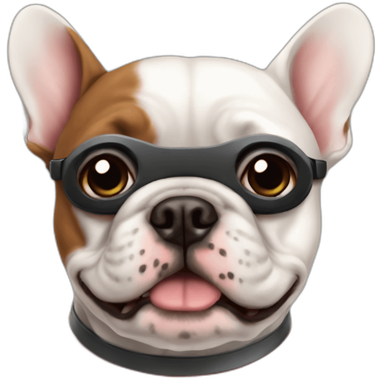 frenchie dog superhero emoji