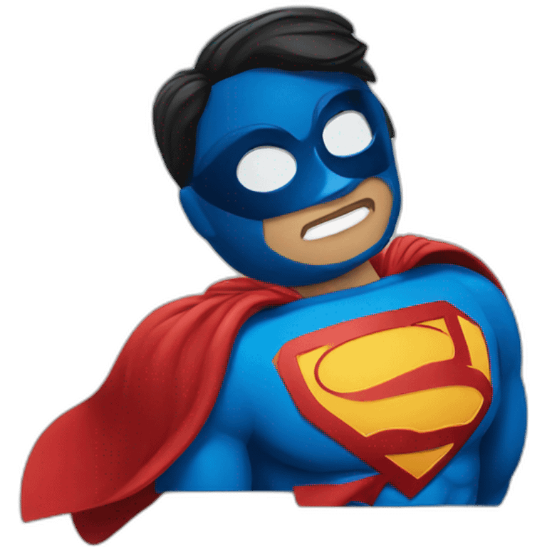 superman with a mask emoji