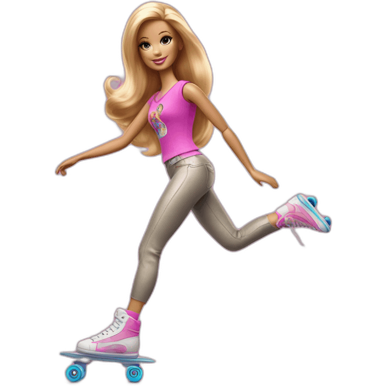 barbie-Roller-Skater emoji