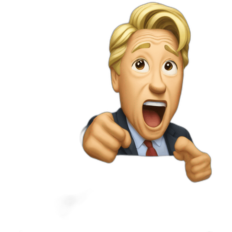 Clinton punching the air emoji