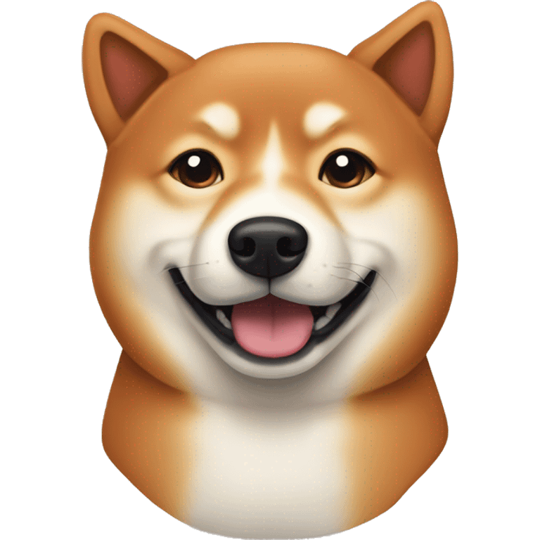 Red sesame shiba emoji