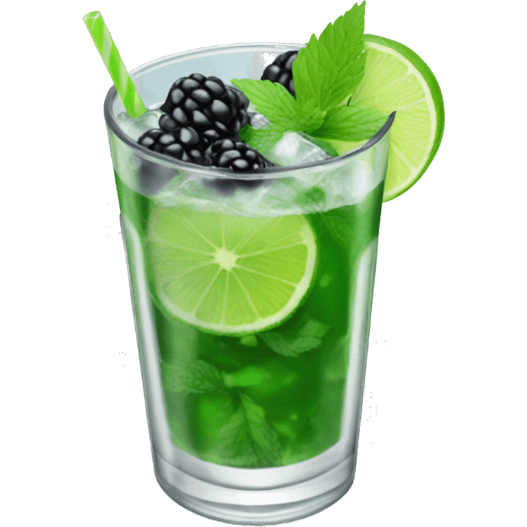 Blackberry mojito emoji