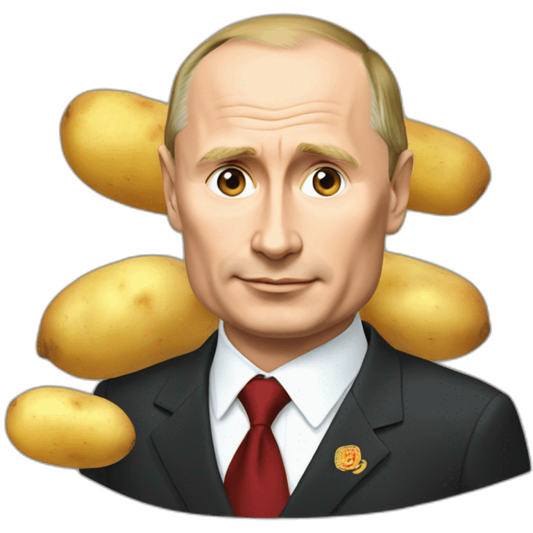 Putin and potato emoji