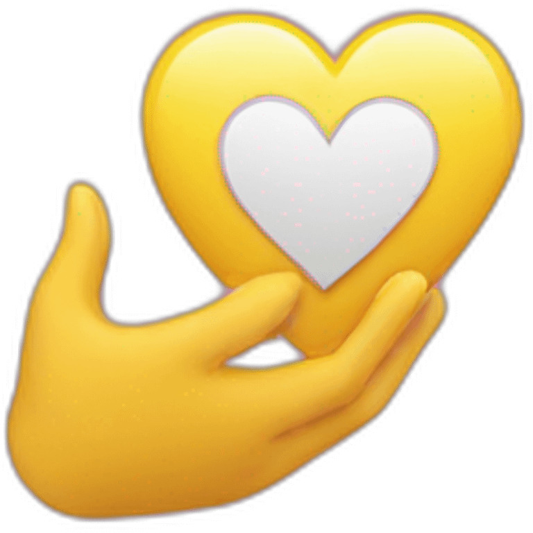 Mains en coeur emoji