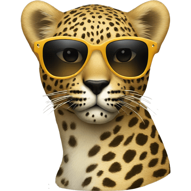 Leopard sunglasses  emoji