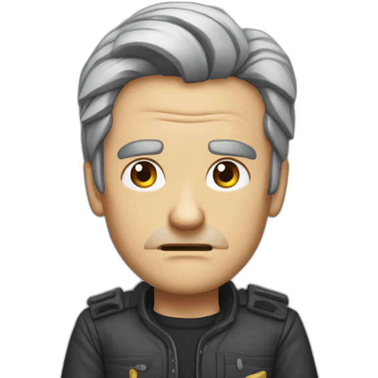 Jean Luc Melanchon angry emoji