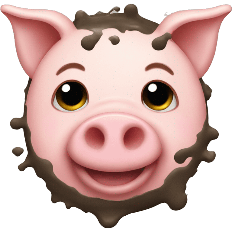 pig with mud emoji