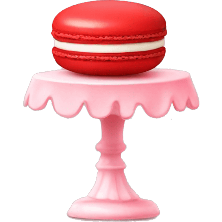 Cute aesthetic red macaron  emoji