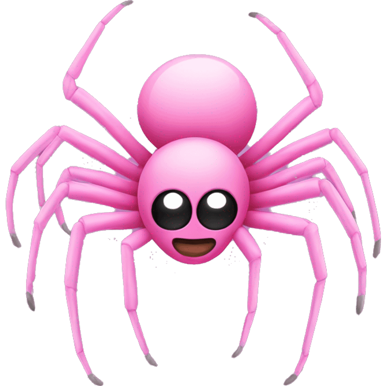 Pink spider emoji