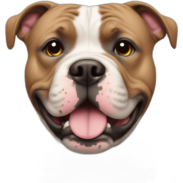 American bully in love  emoji