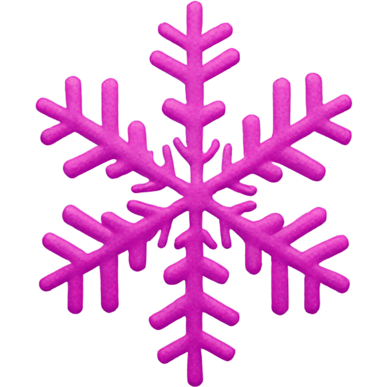 Pink snowflake  emoji