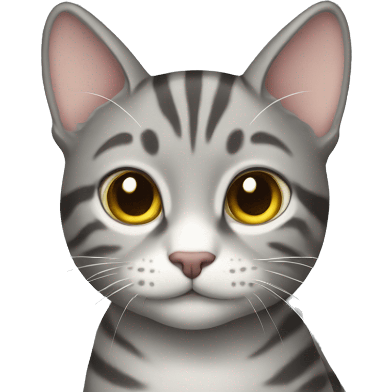 Gray tabby cat emoji