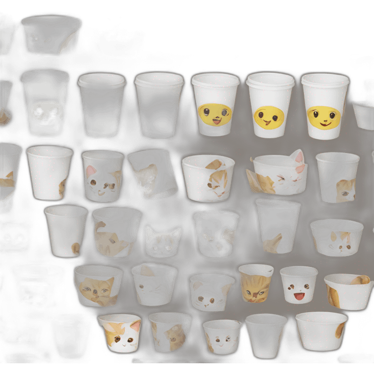 cat paper cup emoji