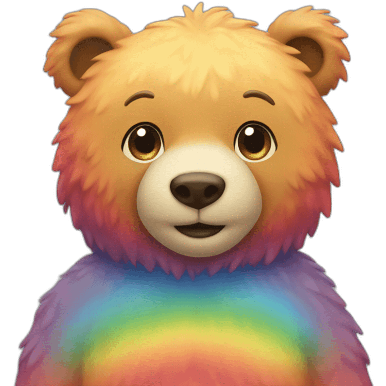 rainbow bear emoji