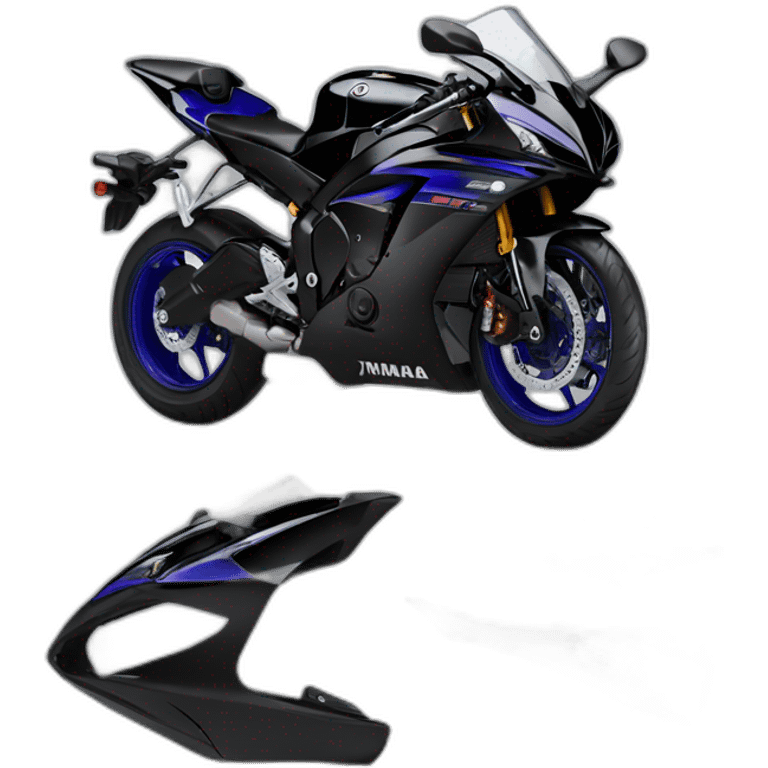 Black yamaha yzf r7 emoji