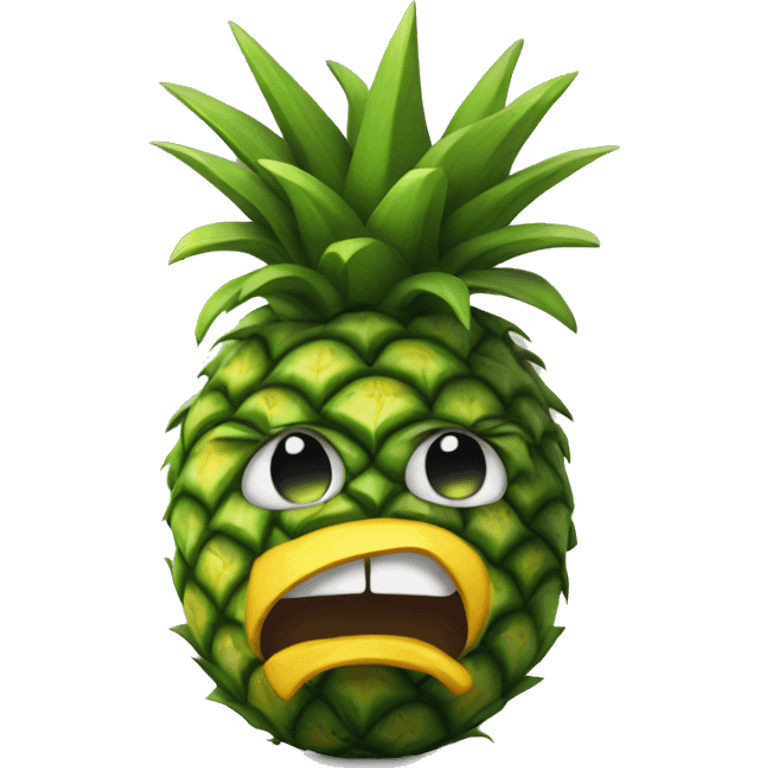 angry pineapple  emoji