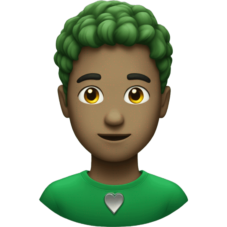 green dark heart emoji