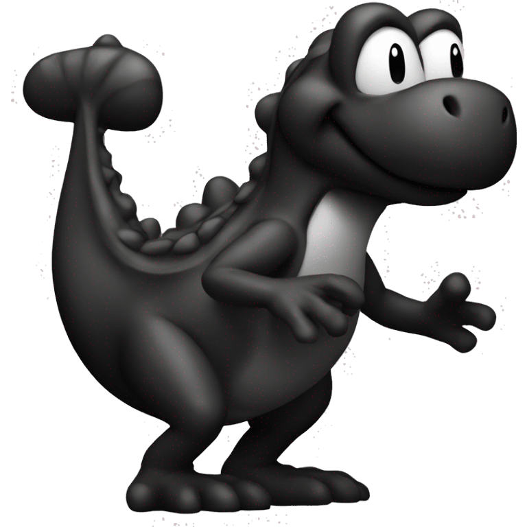 all black yoshi emoji