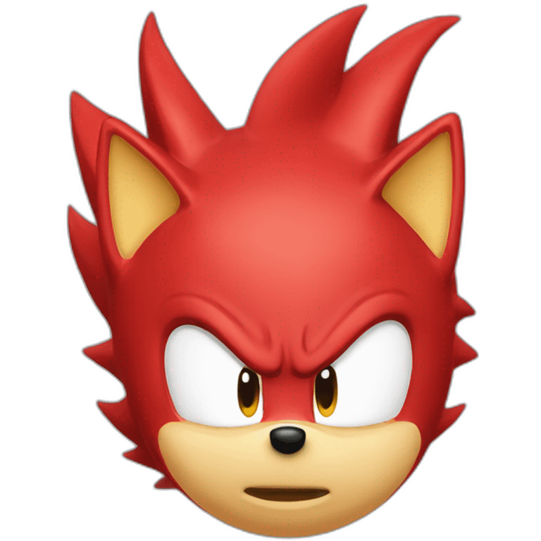 Red sonic emoji