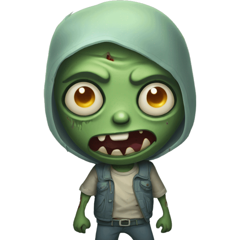 very cute zombie emoji