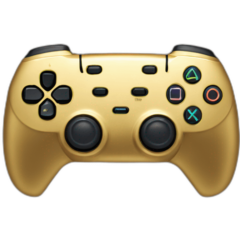 PS5 gold game pad  emoji