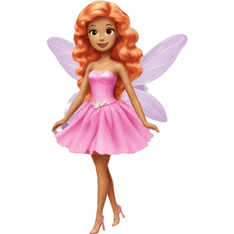 Attractive Barbie ginger fairy emoji