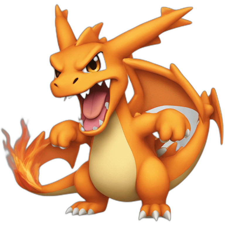 charizard roaring forwards emoji