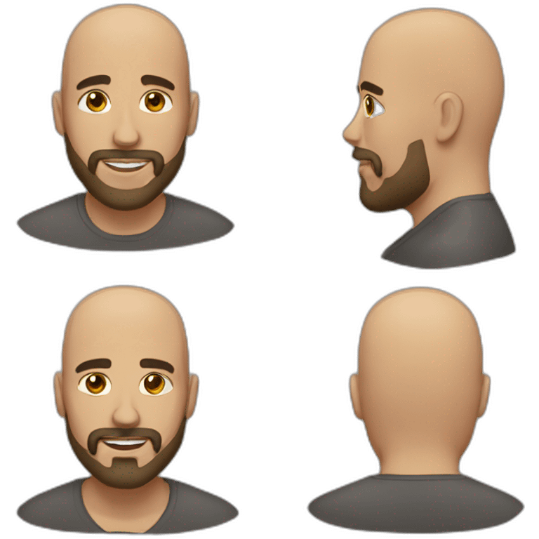 bald with beard latino emoji