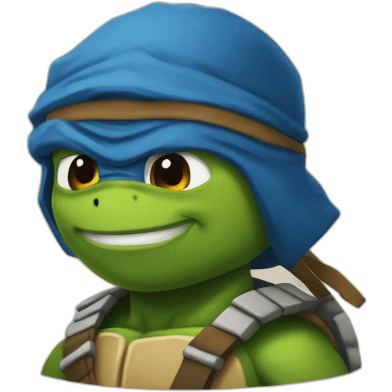 Leonardo ninja turtle emoji