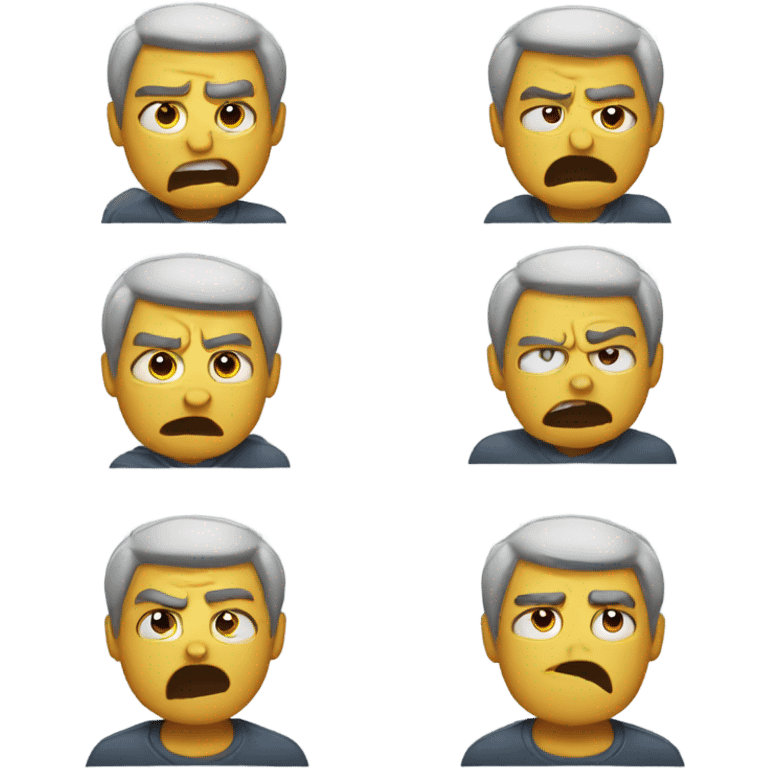  irritated,angry and overwhelmed  emoji