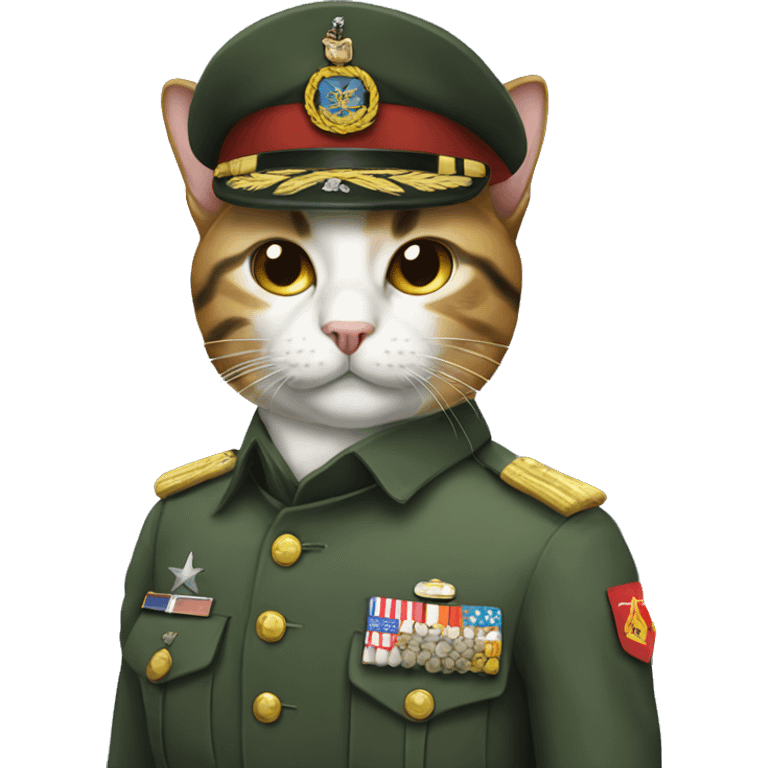 Militar cat emoji